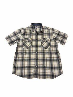 Carhartt Relaxed Fit Pearl Snap Men’s Short-Sleeve Plaid Shirt Size XL